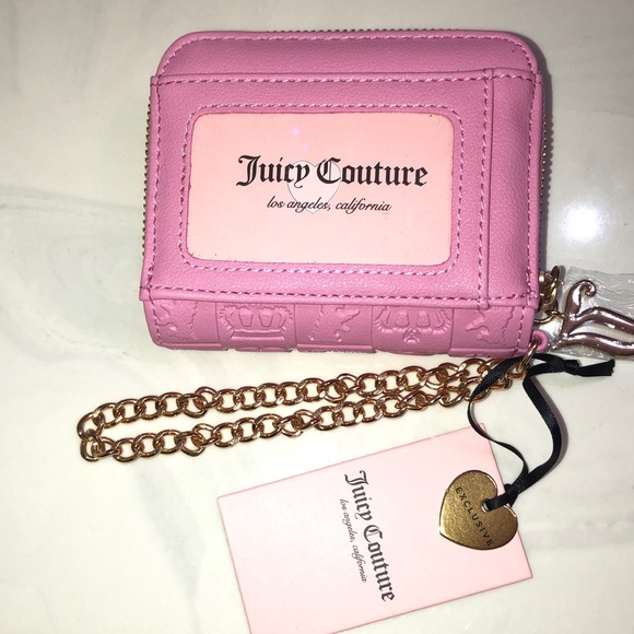 Juicy Couture Cherry Blossom Pretty Pop Small ZA Wallet Back ID Organizer NWT - Picture 9 of 16